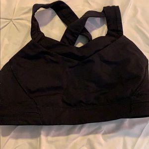 Lululemon black racer back sports bra
